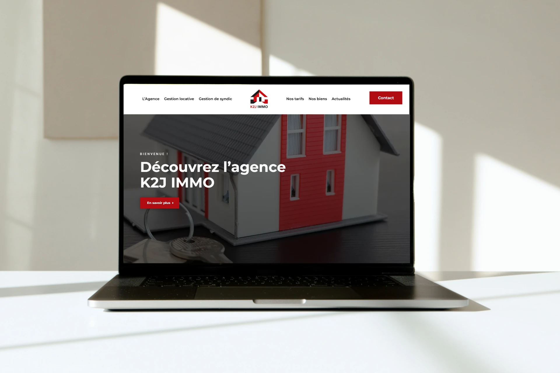 Site web de l'agence K2J IMMO